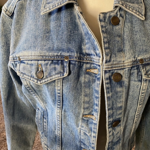Liz Claiborne Authentic Classic Denim jacket 100% cotton M - Picture 5 of 15